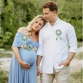 Celebrate with Style - Sage Green Maternity Sash &..