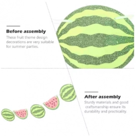Watermelon Banner and Cake Picks Set Beautiful Birthday Party Decorations for a Memorable Celebration