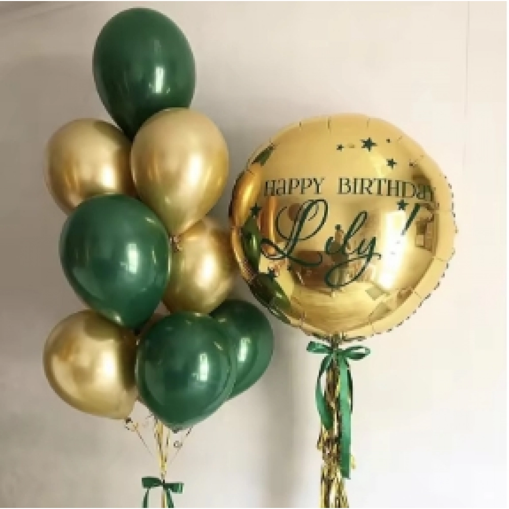 Bunch Balloon Ink Green Jungle Theme Latex Balloon Wedding Birthday Party Decoration Festival Celebration Supplies