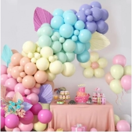 107pcs Macaron Color Balloon Garland Arch Kit Wedd..
