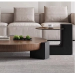 Medieval Coffee Table Living Room Black Walnut Home Small Apartment Modern Coffee Table Minimalist Light Luxury Premium New