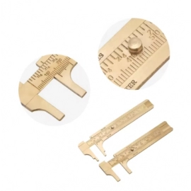 Brass Sliding Gauge Vernier Caliper Ruler Measuring Tool Double Scales mm/inch Brass Vernier Caliper mm/inch Vernier Caliper