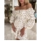 Off Shoulder Ruffle Hem Ditsy Floral Print Dress Slash Neck Long Sleeves Elegant Dresses for Women